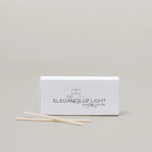 Lontendoosje met losse lonten voor poederkaars