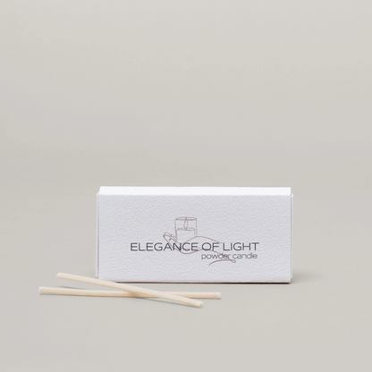 Lontendoosje met losse lonten voor poederkaars