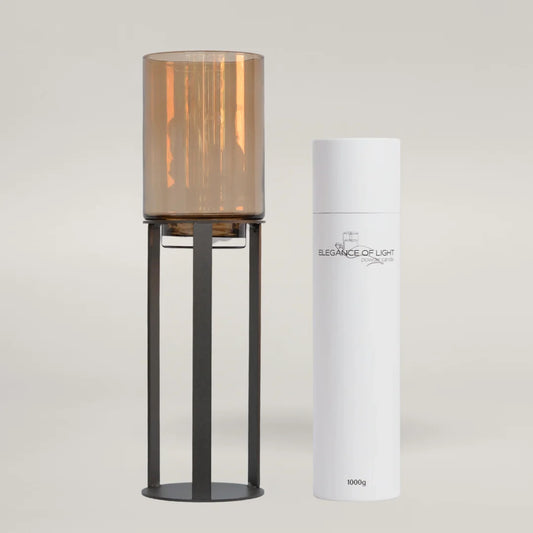 Hurricane Table Stand Brown x Powder Candle